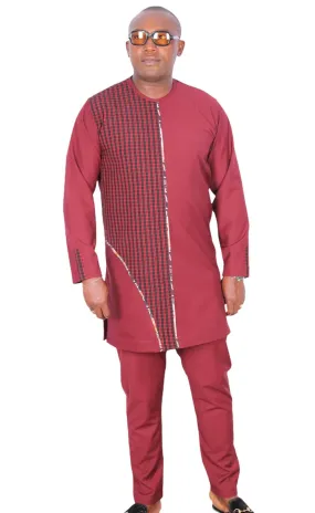 African Senator Traditional Set Red