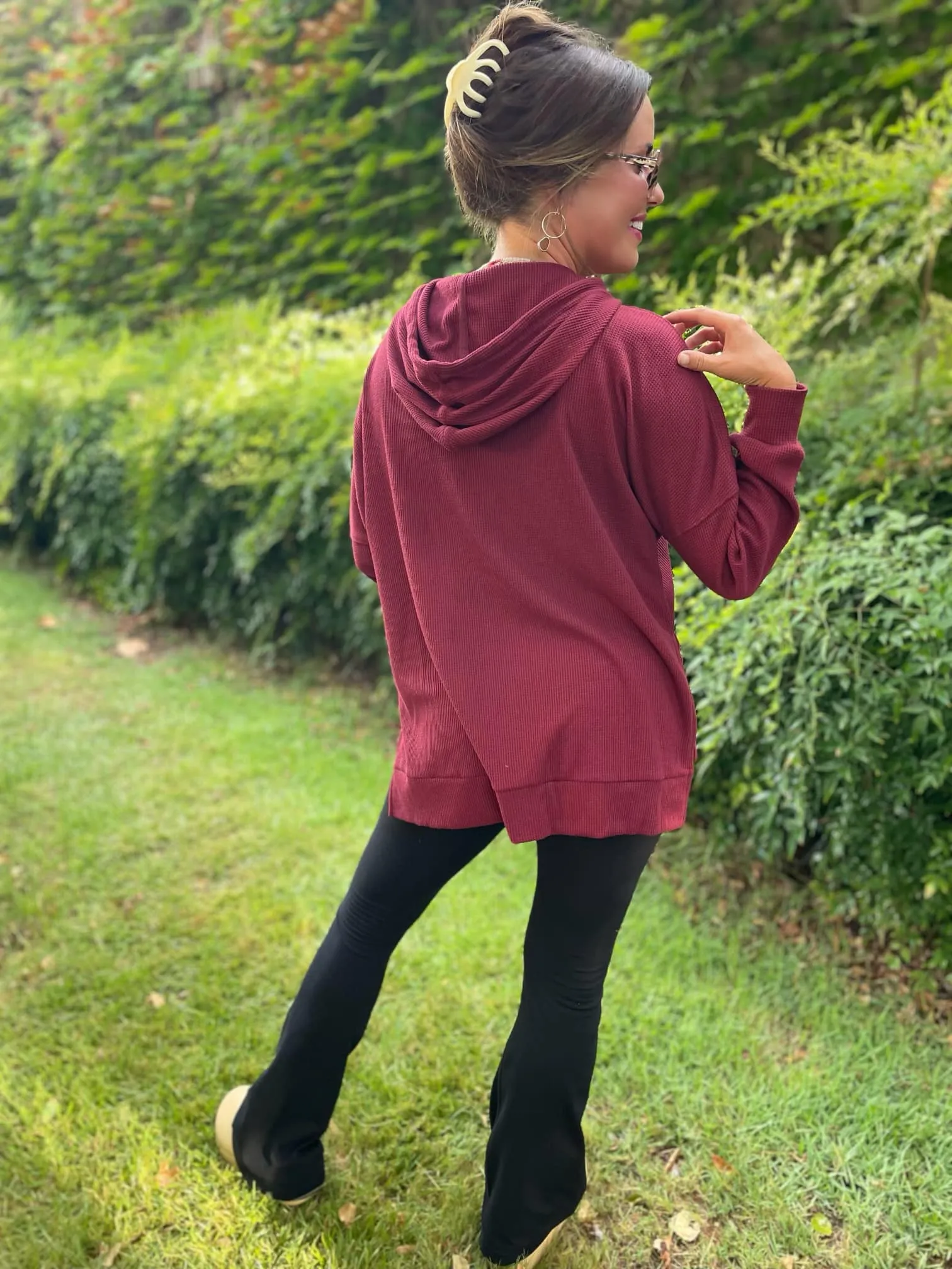 Best Selling Touch Of Fall Thermal Hoodie in Five Colors - RTS