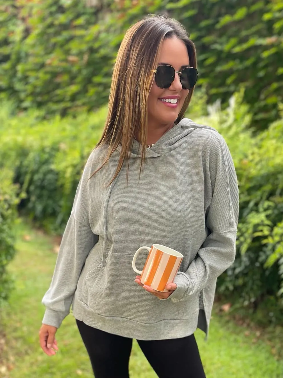 Best Selling Touch Of Fall Thermal Hoodie in Five Colors - RTS