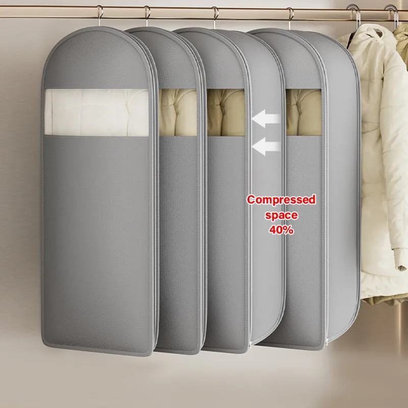 🔥Buy 4 get  20% off🔥Space Saving Hanging Garment Bag with Self Compression Zipper