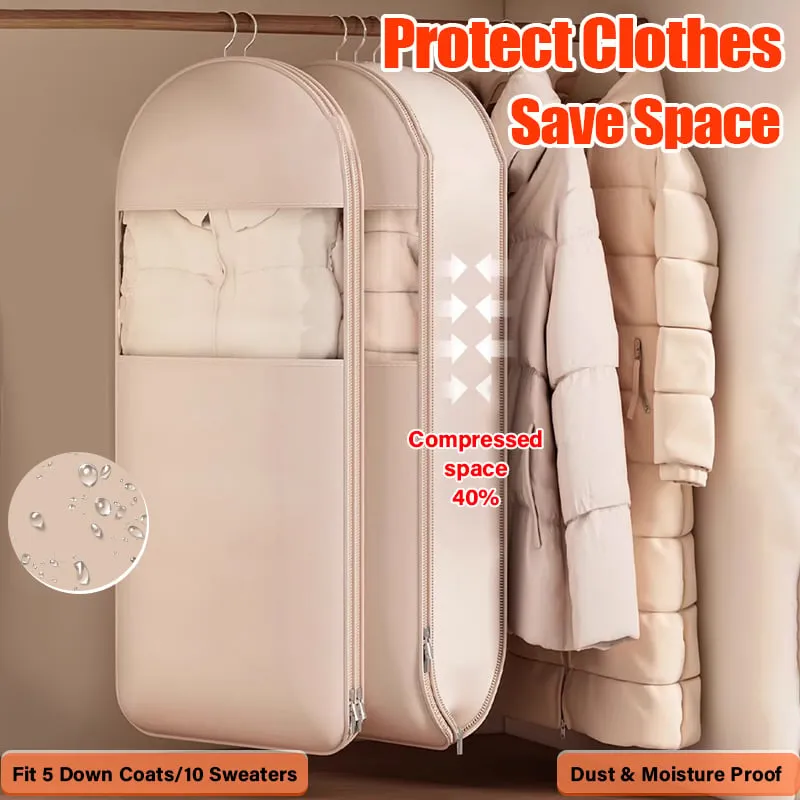 🔥Buy 4 get  20% off🔥Space Saving Hanging Garment Bag with Self Compression Zipper