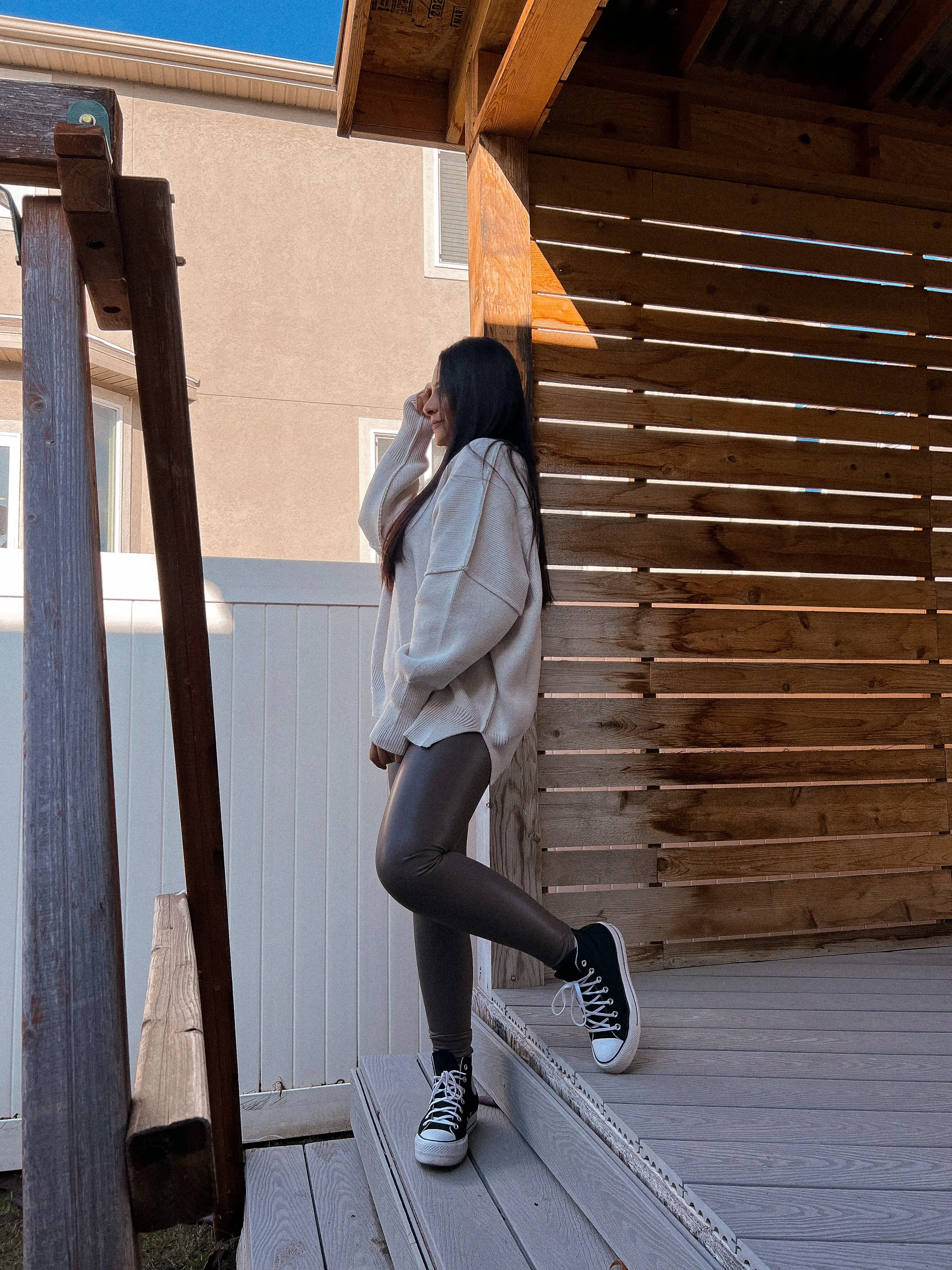 cold like my iced coffee oversized sweater (BONE) *XS-XL*