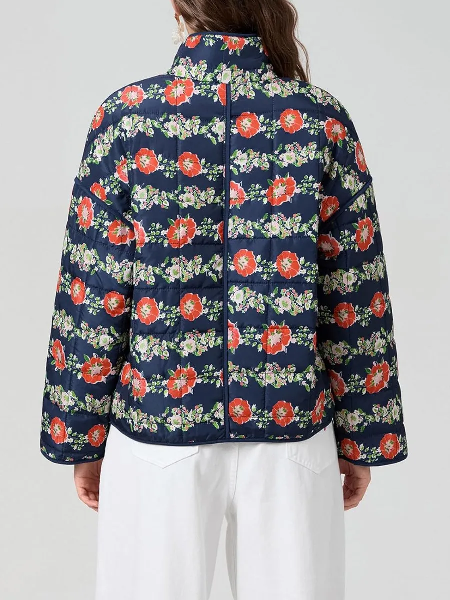 Floral Harmony Quilted Jacket