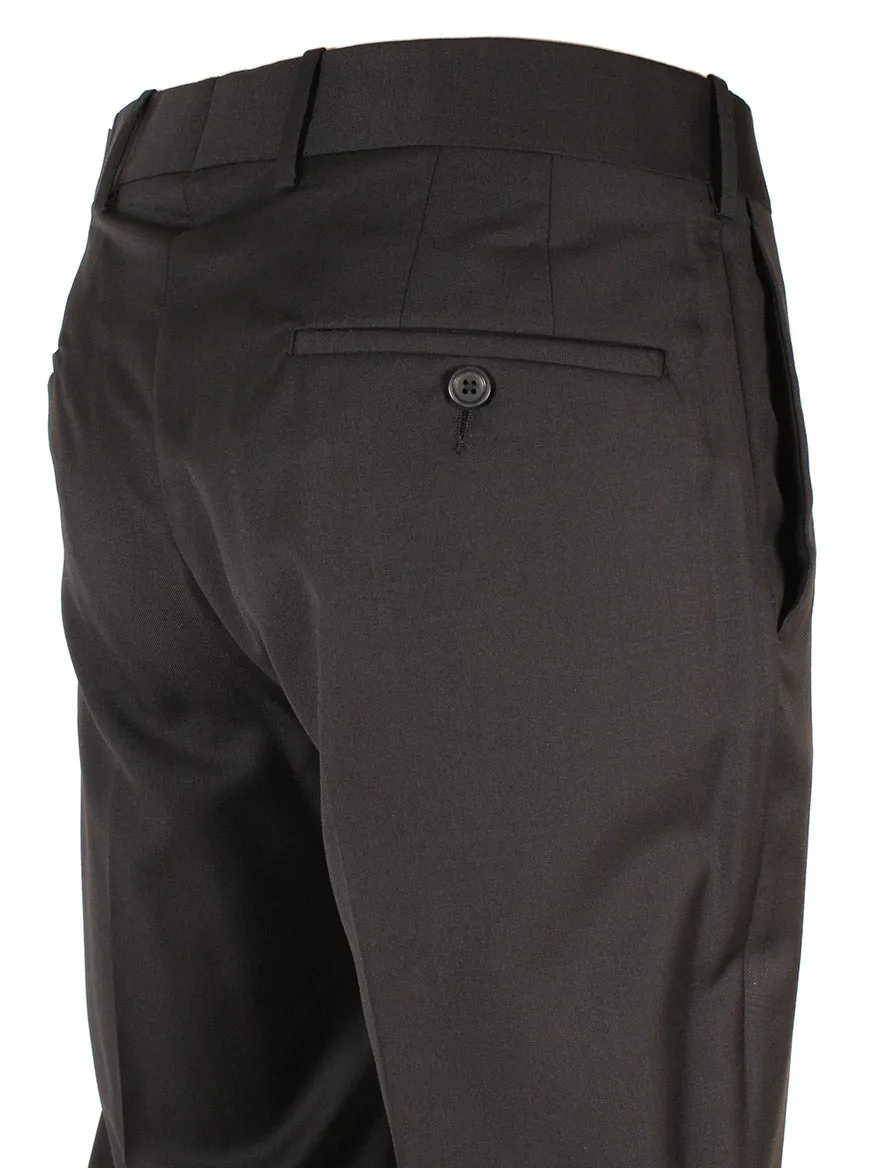 Larrimor's Collection Reda Super 130s Wool Trousers in Black