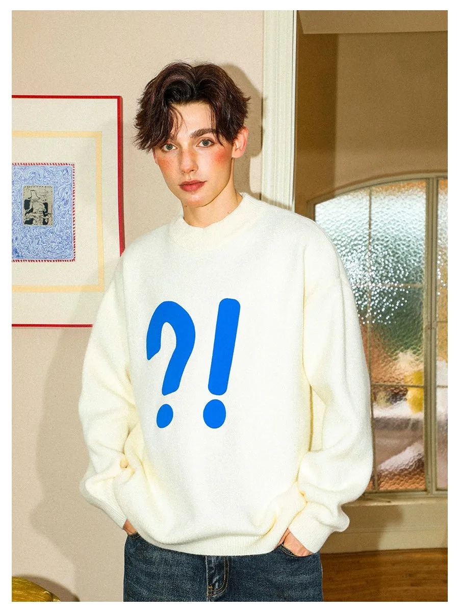 MANYSTON "?!" Crewneck Sweater