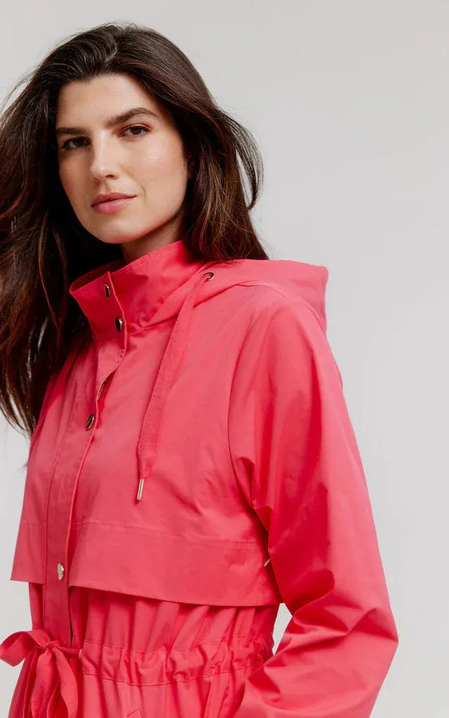 Nikki Jones - Trench Style Anorak - Red