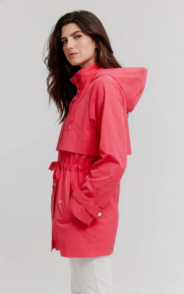 Nikki Jones - Trench Style Anorak - Red