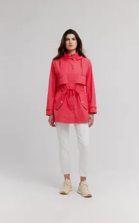 Nikki Jones - Trench Style Anorak - Red