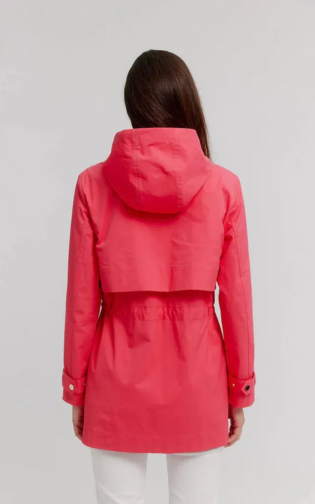 Nikki Jones - Trench Style Anorak - Red