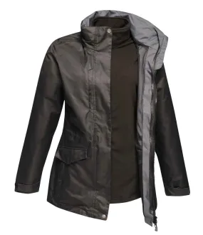 Regatta Ladies Benson III 3-in-1 Breathable Jacket | Black/Black