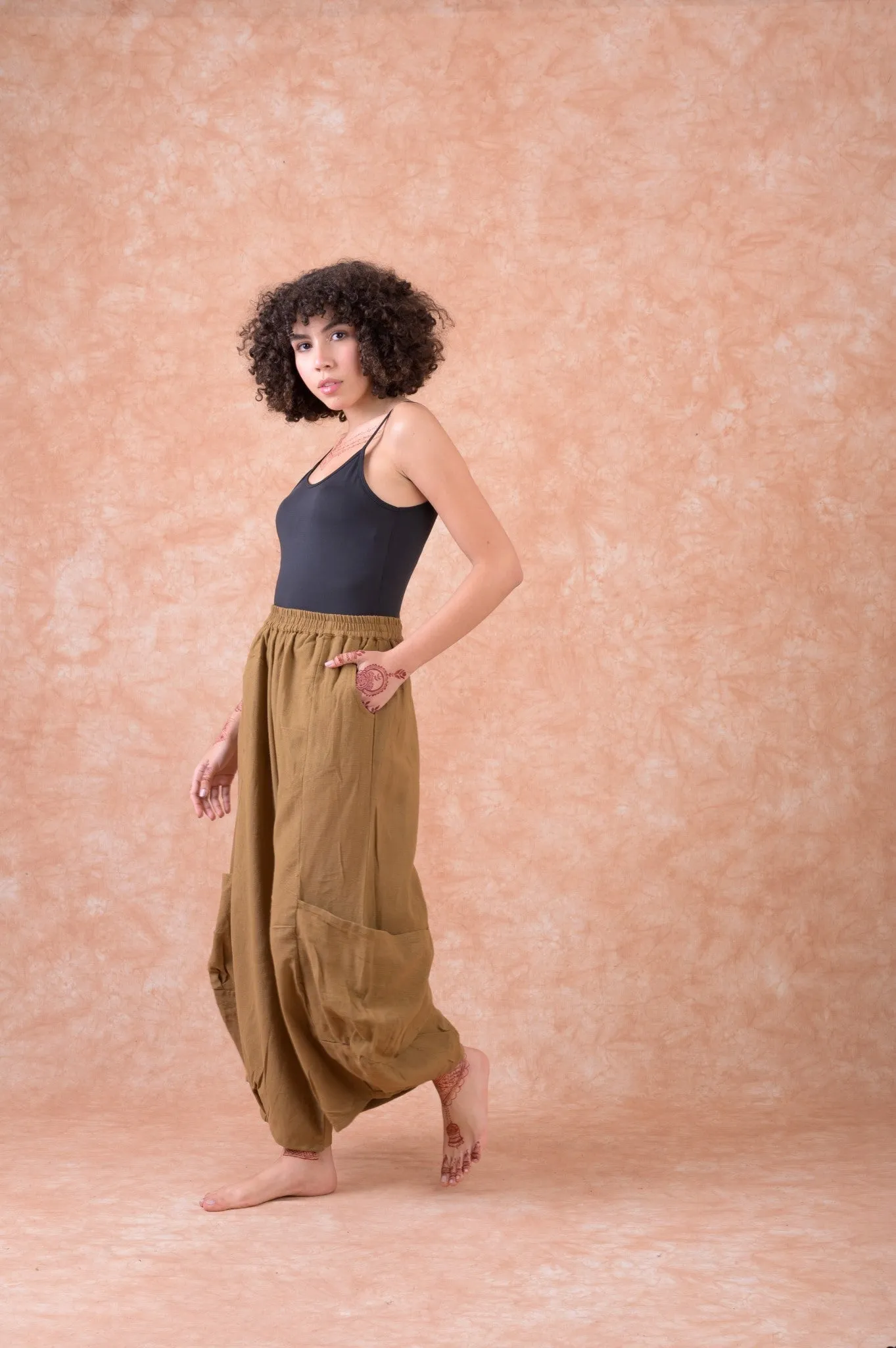 Rhea Boho Style Cargo Pants