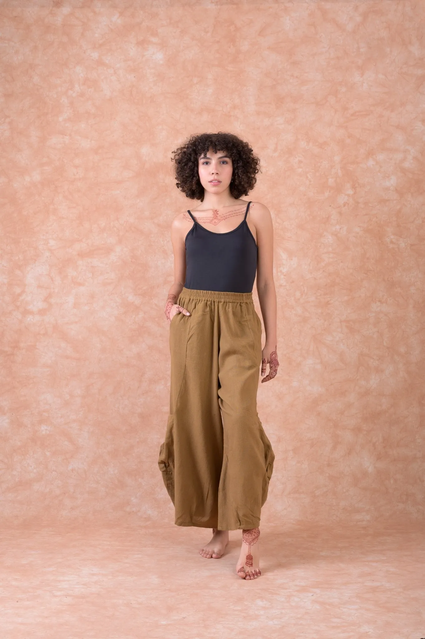 Rhea Boho Style Cargo Pants