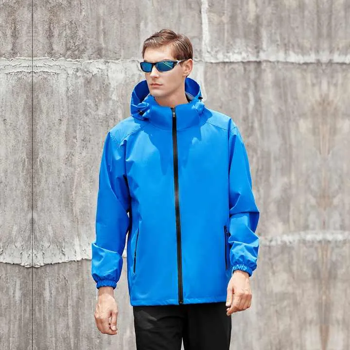 Softshell Jacket Outdoor Mountain Wear Autumn Windproof Waterproof Scraper Anti -scraper Hooded Zipper Pocket Big Size Jacket   X2413699