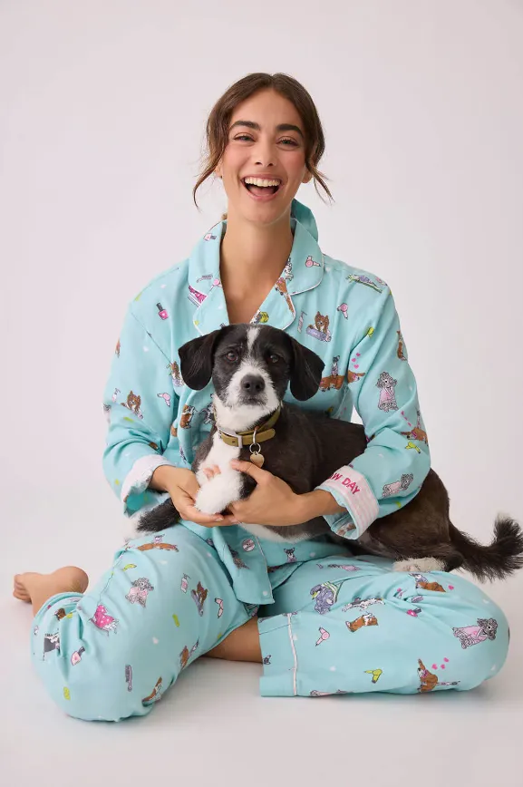Spaw Day Flannel PJ Set