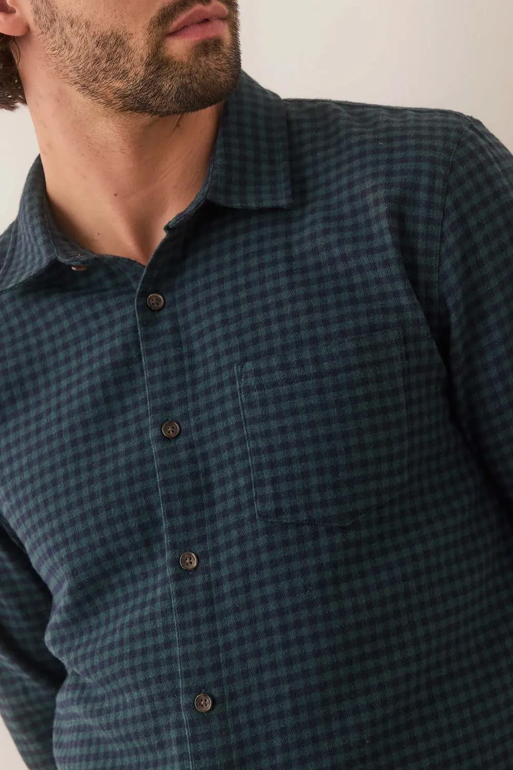 TAHOE FLANNEL SHIRT Green Gingham