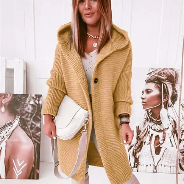 Women's Long-Sleeve Knitted Cardigan